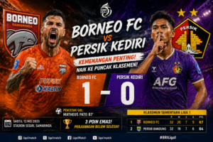 Borneo FC vs Persik Kediri 1-0 Liga 1