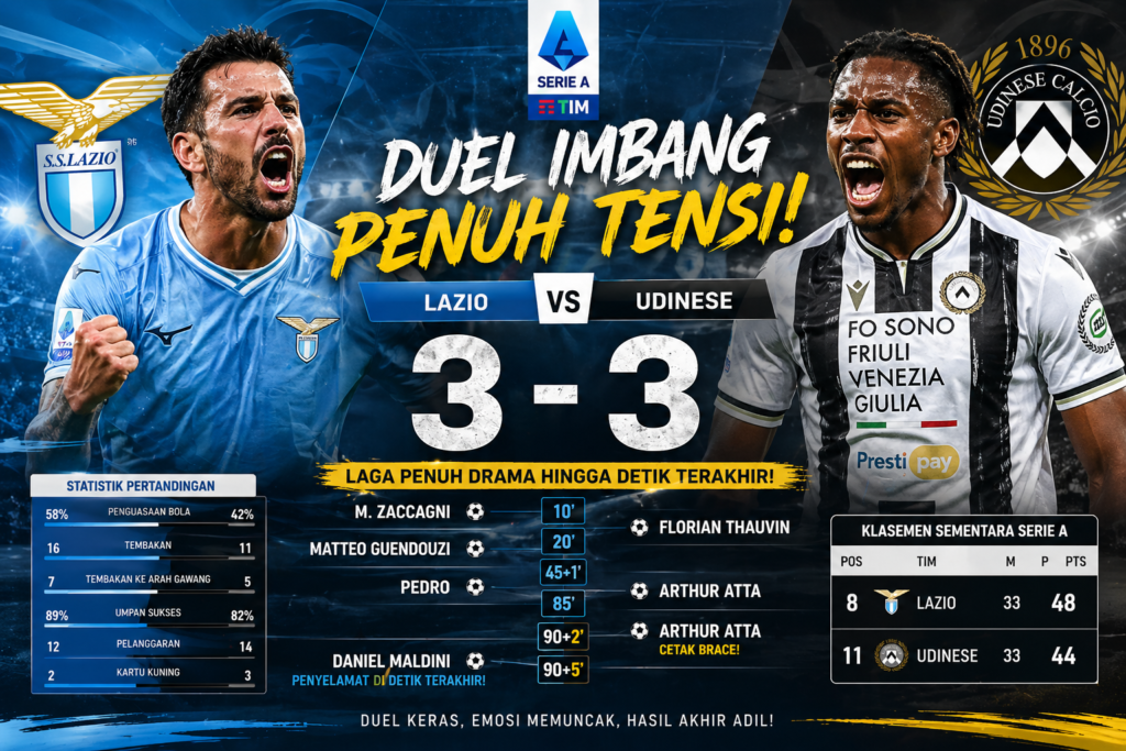 Lazio vs Udinese Serie A