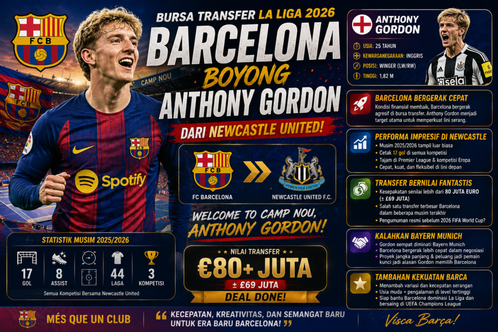 Anthony Gordon ke Barcelona